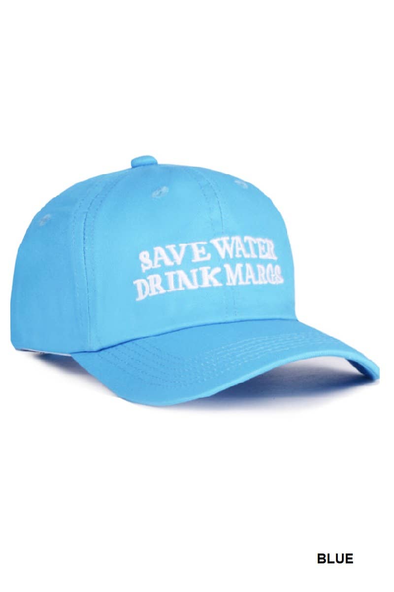 42POPS - Wholesale Baseball Cap - Women's - ..1023 Save Water Drink Margs Embroidered Baseball Cap SI-289641