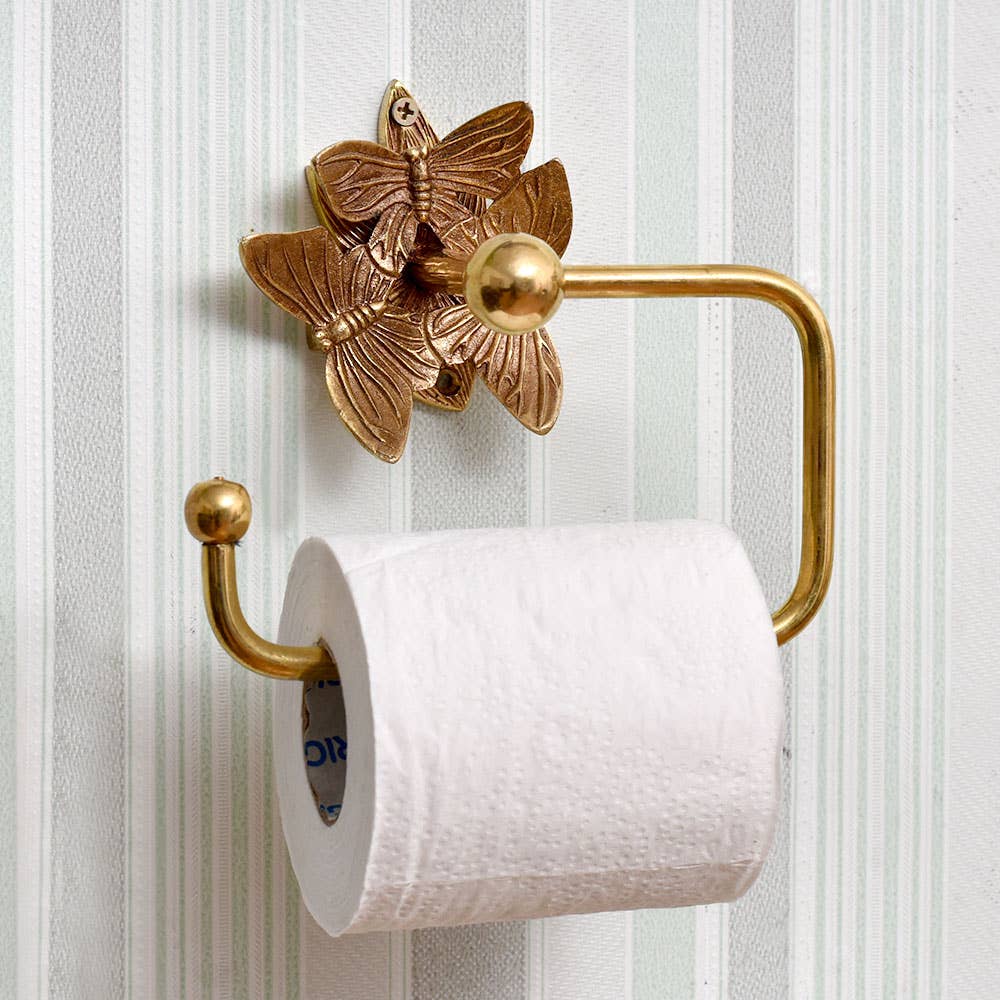1 Piece Brass Gold Toilet Paper Roll Holder for wholesale on Faire1