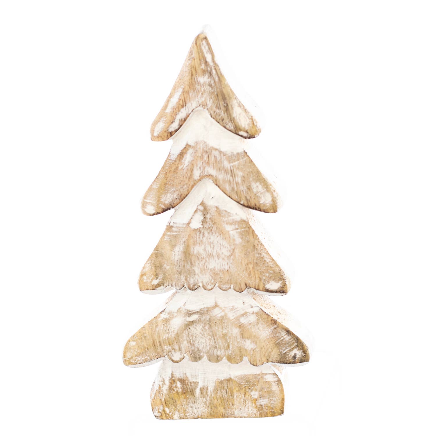 Oak Street Wholesale - Wholesale Christmas Decoration - 4 Tiered White Washed Tree Sm0