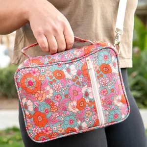 Lion + Lamb - Wholesale Crossbody Bag - Women's - Floral Women's Crossbody Bible Cover Tote Purse Bag