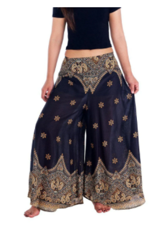 Studio 12 Collective (previously Ethnic Lanna) – Großhandel Hose – Damen – Set: 4er-Pack Palazzo-Hosen (verschiedene Muster)0