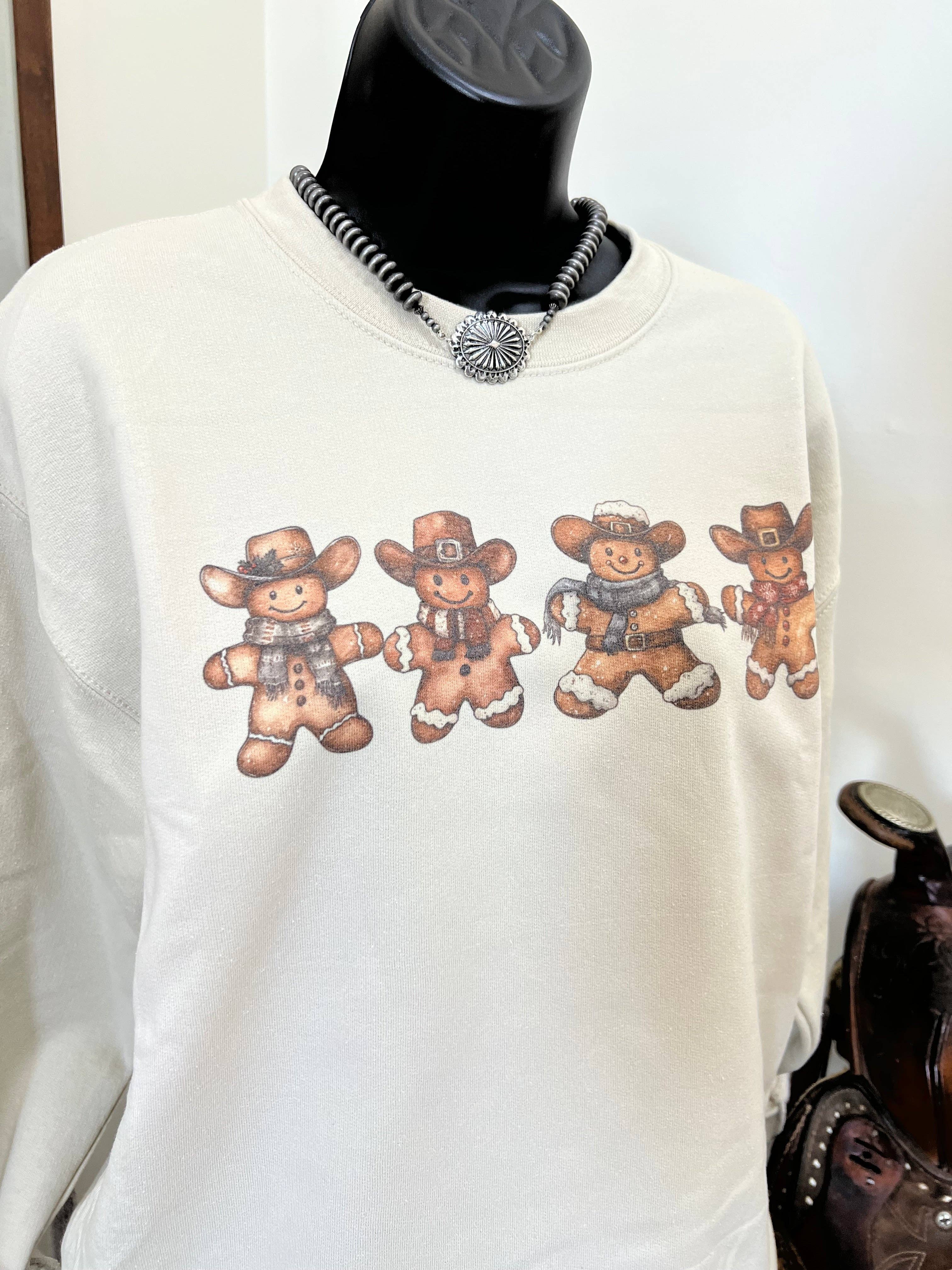 Lost Creek Boutique LLC – wholesale Graphic sweatshirt – Women’s – Cowboy Gingerbread Gang Crewneck4