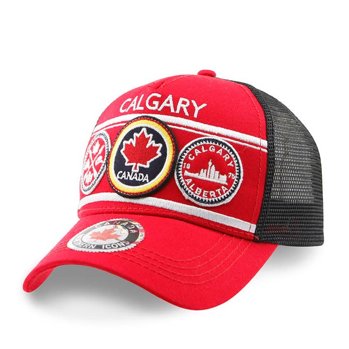 Gorras de camionero con parche bordado de Calgary para venta al por mayor de Northern Icons Canada