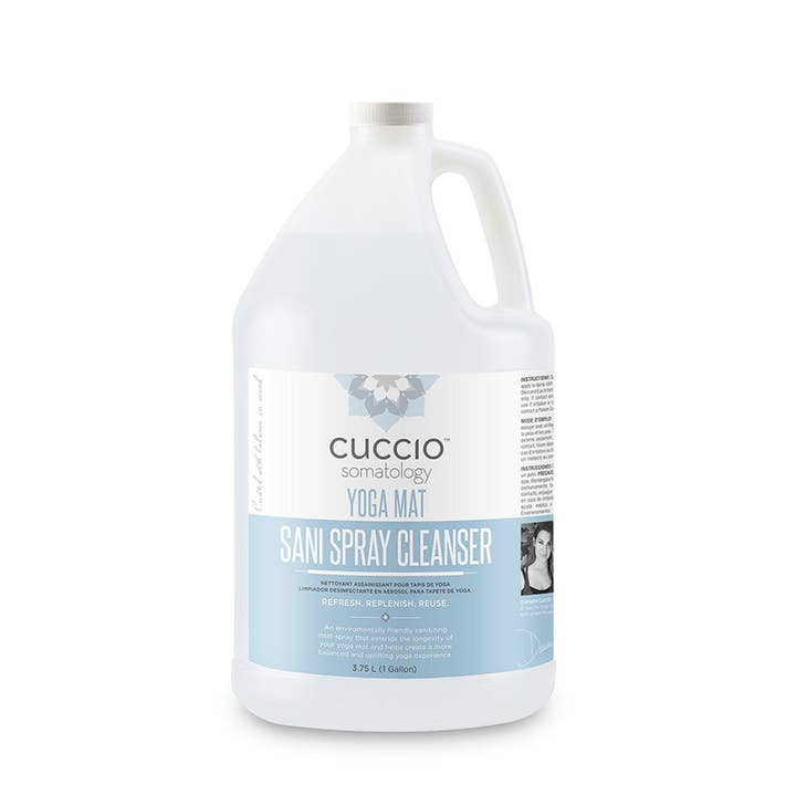 CUCCIO SOMATOLOGY - Wholesale Yoga Mat Cleaner - Yoga Mat Sani Spray Cleanser - Gallon