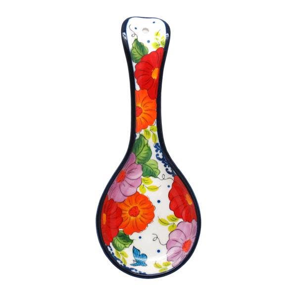 REPOSA CUCHARA CERAMICA FLORES para venta al por mayor de JUMI