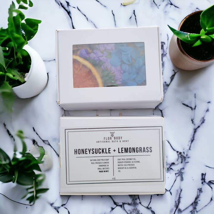 FlorBody - Venta al por mayor Pastilla de jabón - Jabón natural artesanal de leche de cabra con flores prensadas - 113 g6