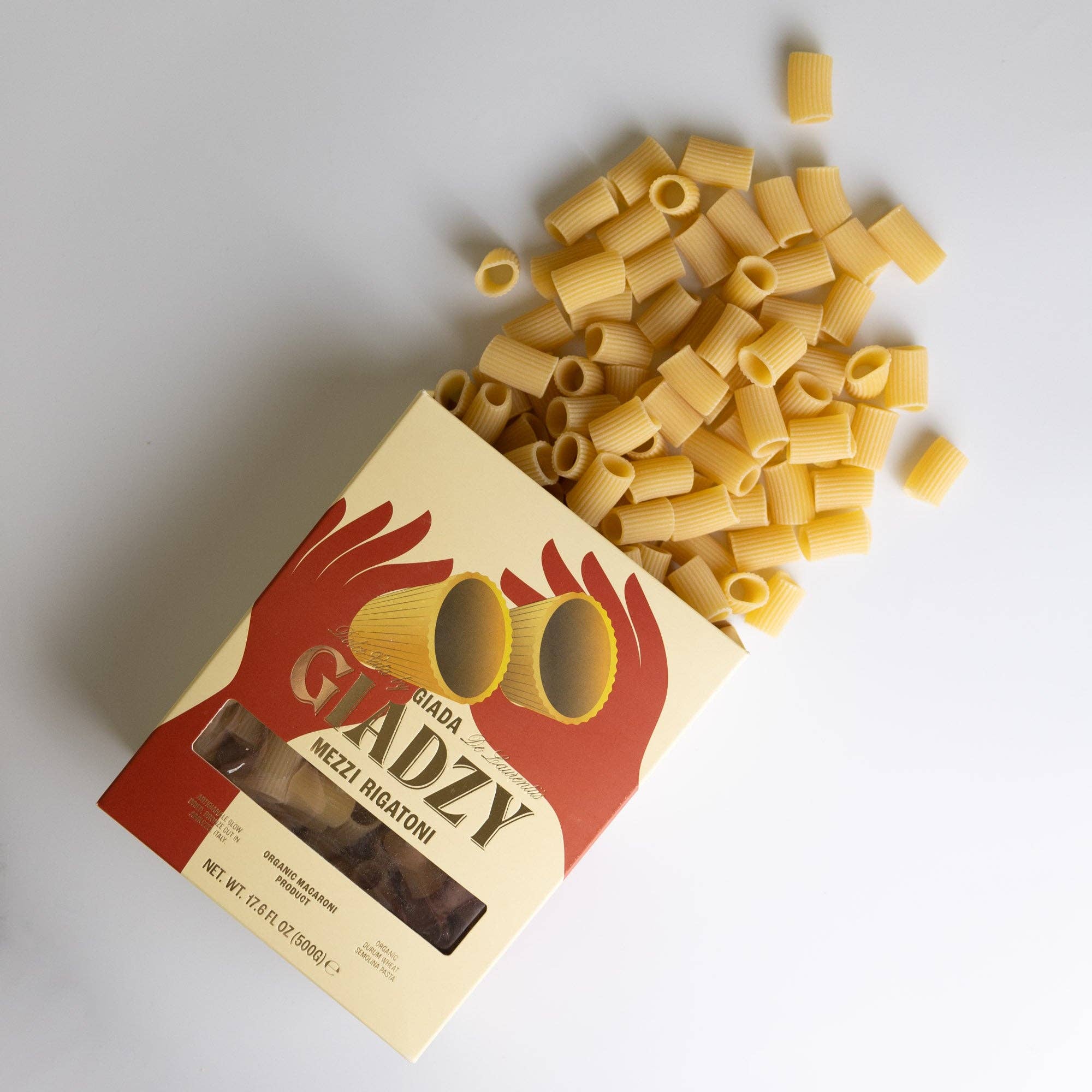 Giadzy - Wholesale Pasta - Organic Mezzi Rigatoni Pasta0