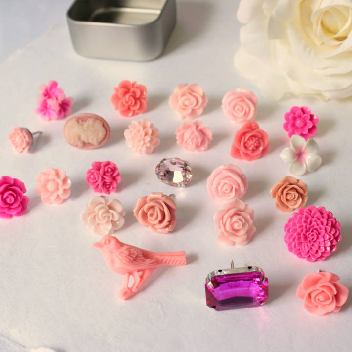 Merry Alchemy – alfinete de lapela por atacado – Conjunto de alfinetes de flor rosa3