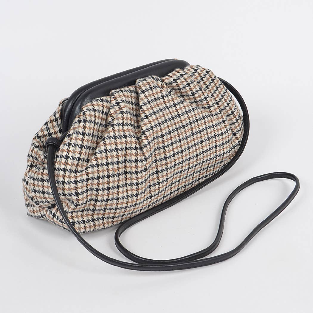 3AM BY H&D ACCESSORIES - Wholesale Crossbody Bag - Women's - Houndstooth Pattern Cross Body Bag2