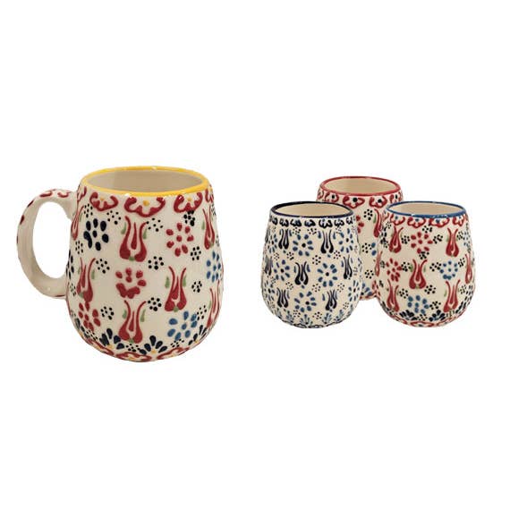 Tasse Sheperd Aegean Mix Pattern pour la vente par Access by Mediterranean Concepts