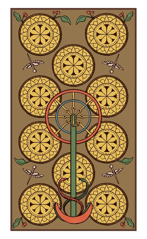 Cardshouse - Venta al por mayor Cartas del tarot - Minicartas simbólicas de Tarot Of Wirth, tamaño bolsillo, Lo Scarabeo7