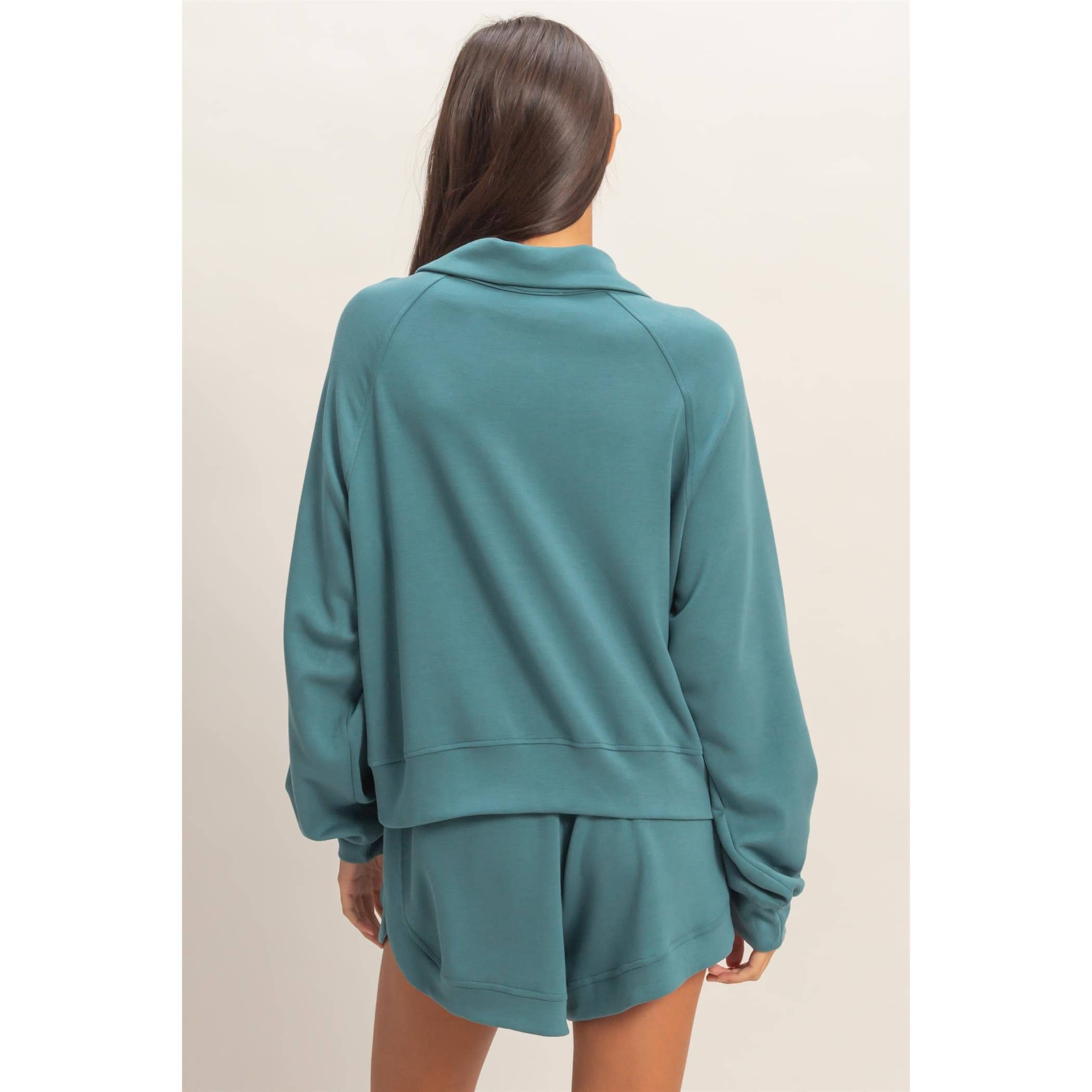 HYFVE - Wholesale Sweatshirt - Women's - Half-Zip Collar Pullover3