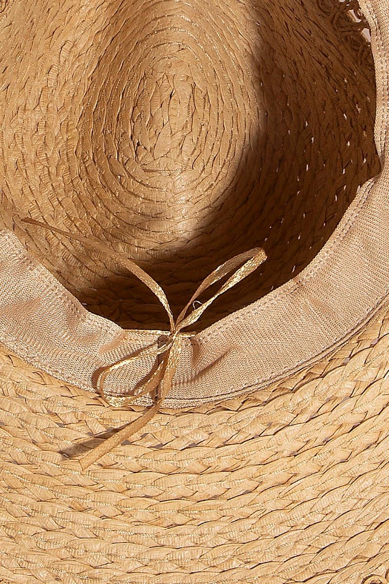 Anarchy Street - Wholesale Straw Hat - Women's - Boho Flat Brim Straw Hat4