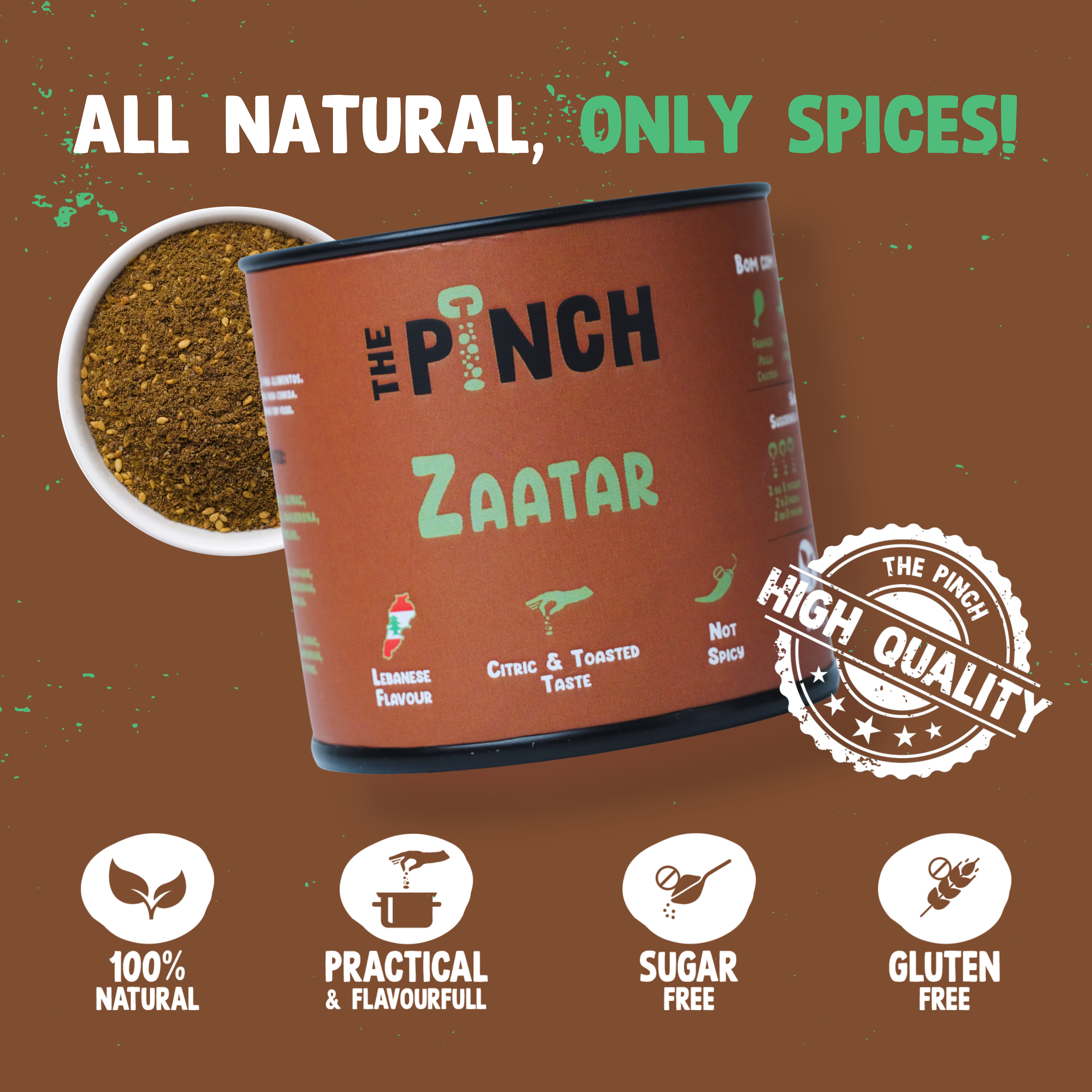 The Pinch - World Spice Blends - Vente Mélanges d'épices séchées - Zaatar 45 g1