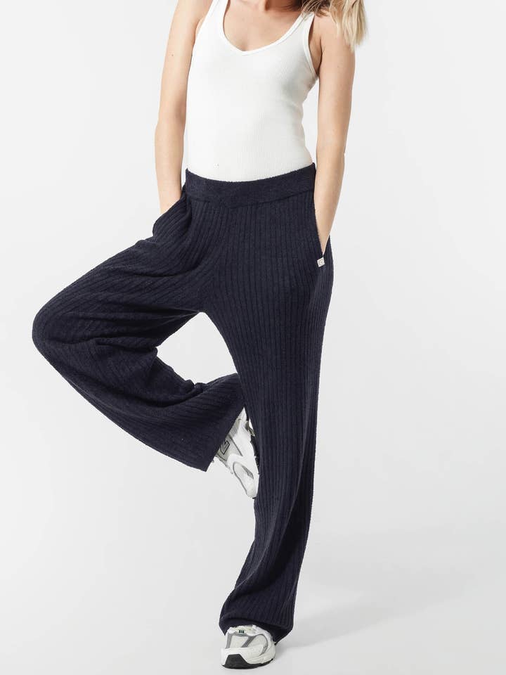 Sunday Citizen - Wholesale Pants - Women's - Cloud Cool Ribbed Relaxed Pants
