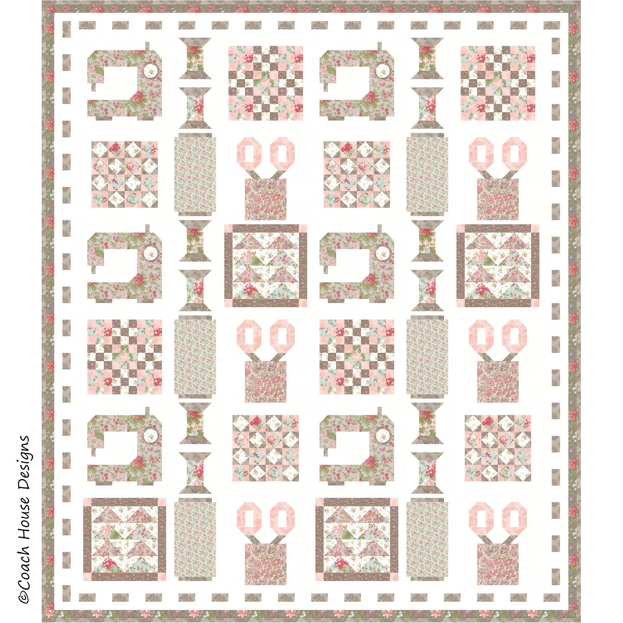 Coach House Designs - Wholesale Quilt - Ready, Set, Quilt! Quilt Pattern2