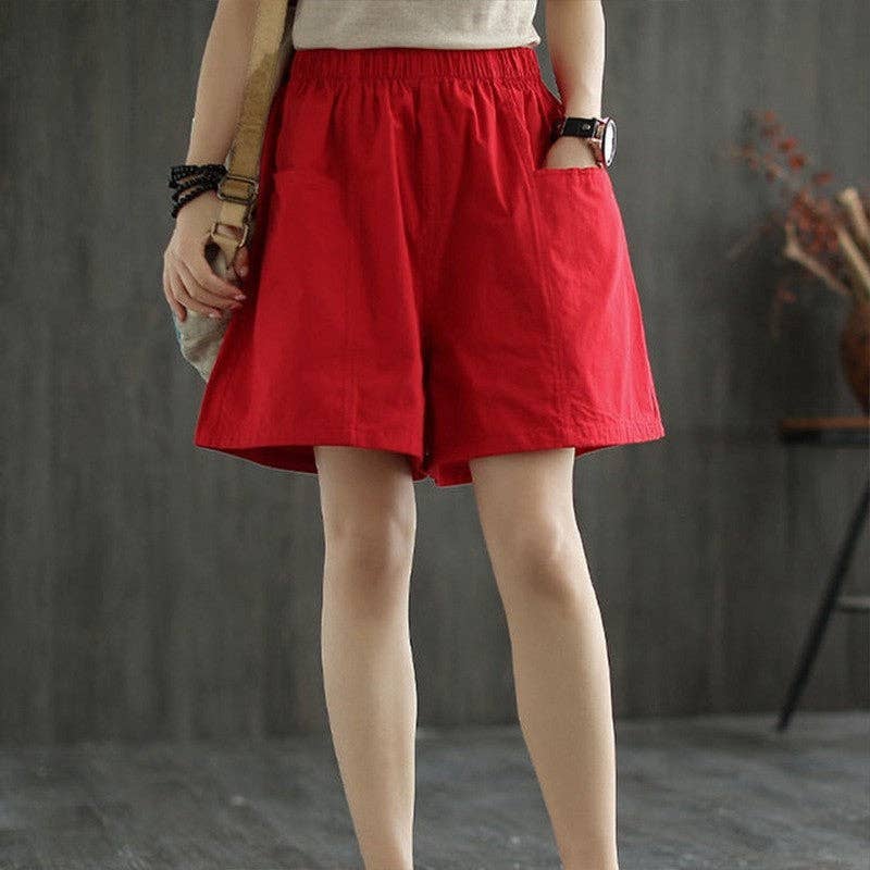 FurDecoration - Wholesale Shorts - Women's - Wide Leg Relaxed Fit Work Shorts with Loose and Comfortable Design2