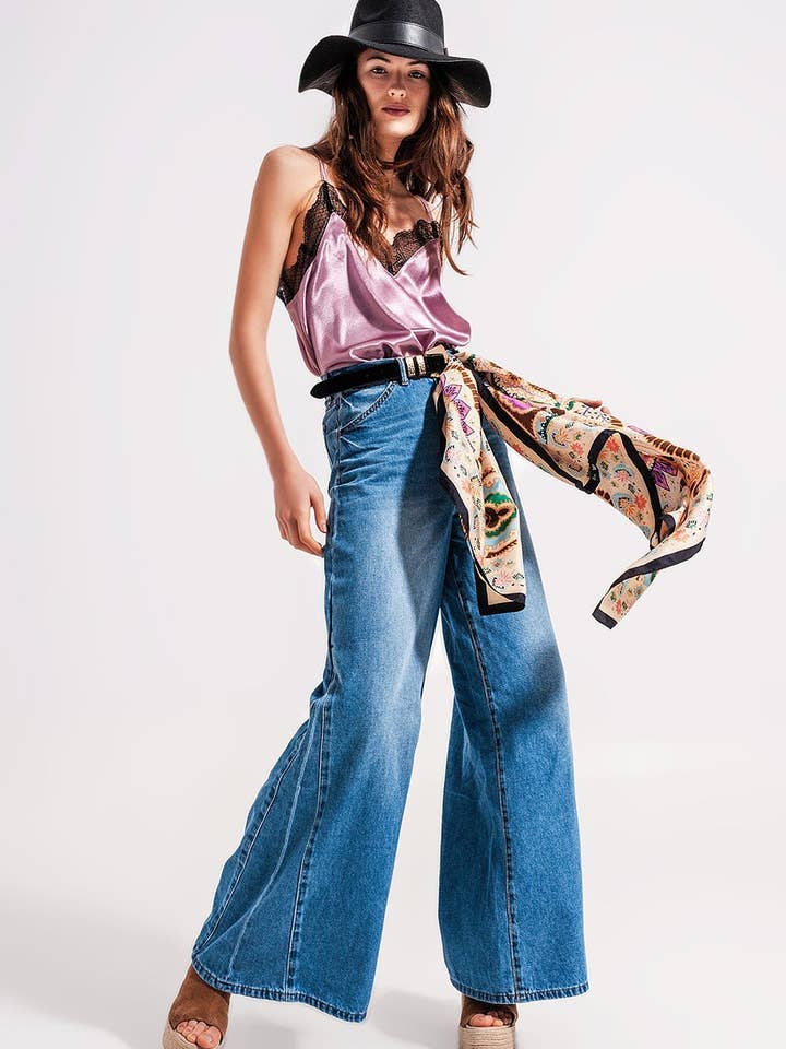 Pink Satin & lace cami in lilac for wholesale on Faire5