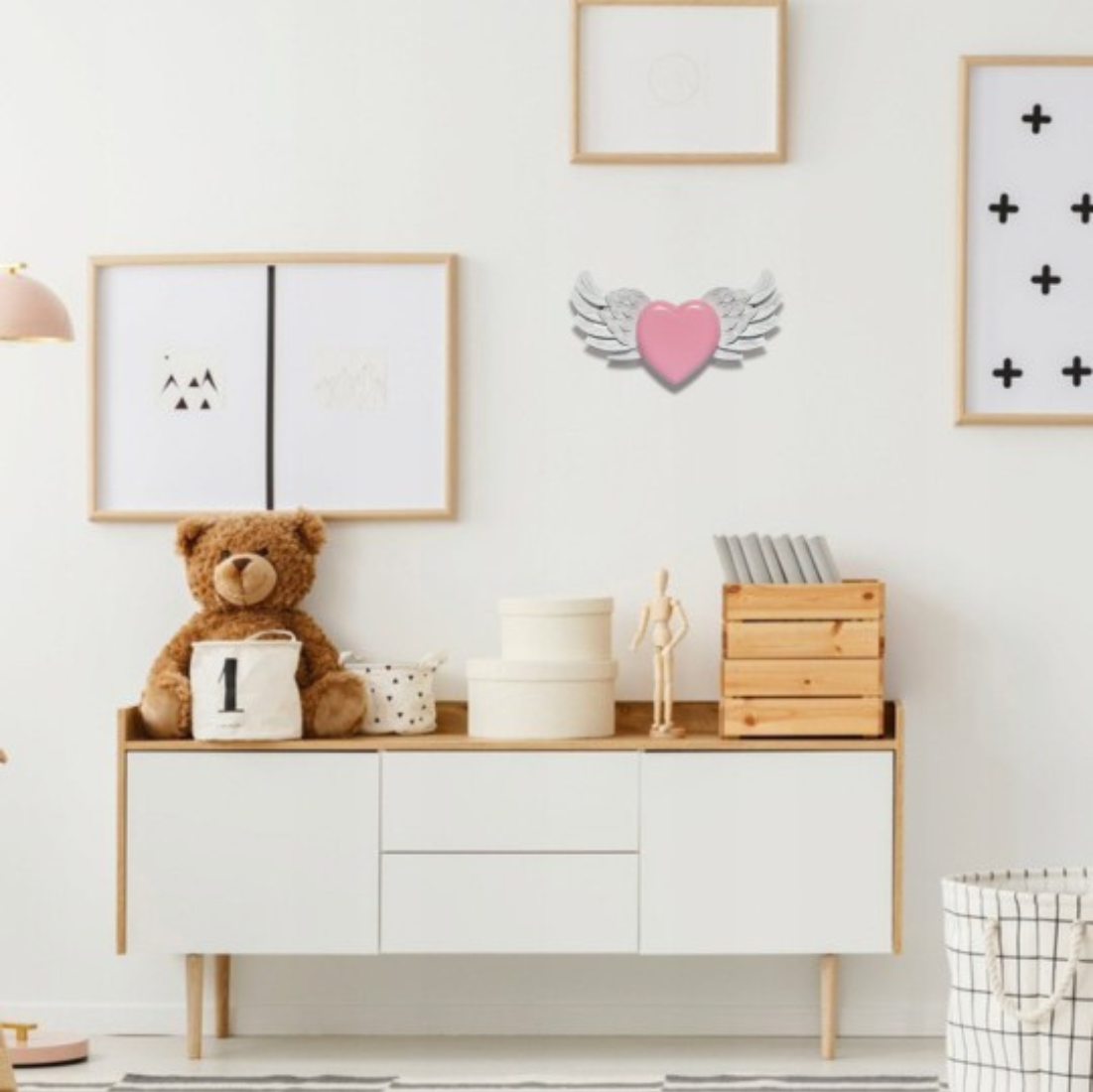 Turoch - Wholesale Wall Accent - Heart Angel Wings | Wooden Wall Decoration7