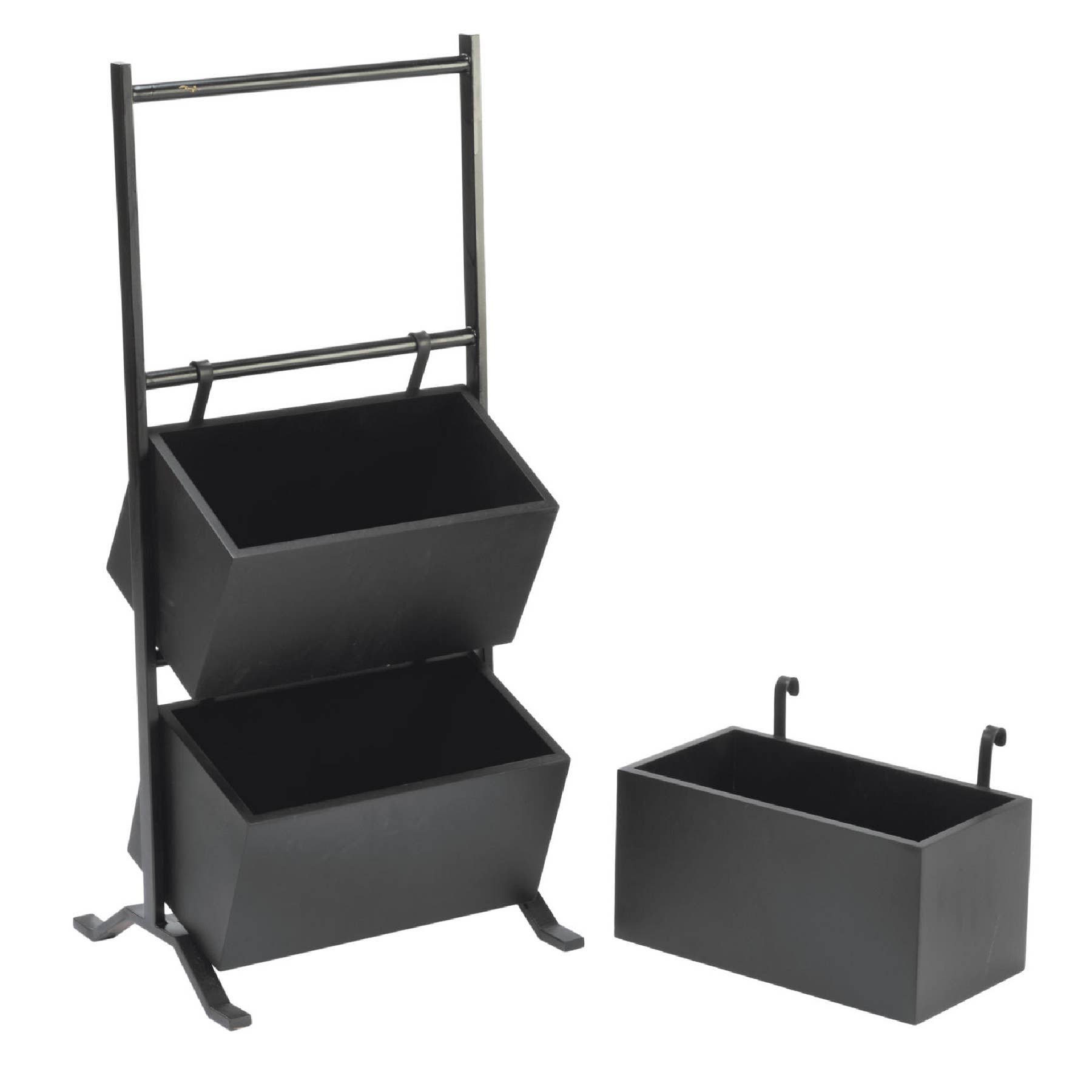 Tripar International - Vente Support/étui pour présentoir - Support de rangement à 3 niveaux avec caisses en bois8