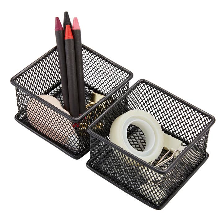 Bandejas Apilables ANNOVA de 2 Piezas Organizador de Escritorio/Cajón Negro (Varios Tamaños) para venta al por mayor de ANNOVA