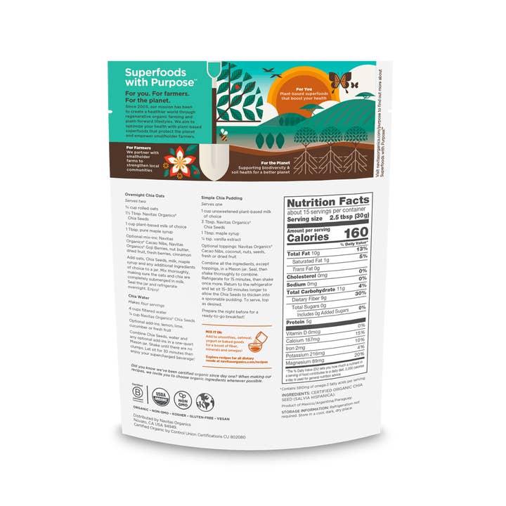 Navitas Organics - Wholesale Plant Seeds - Chia Seeds