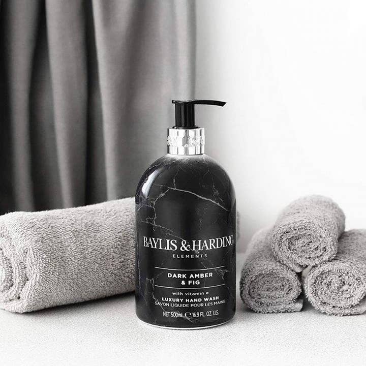 Beauty Goddess – wholesale Handtvål – Baylis & Harding Elements Dark Fig & Amber Handtvål, 500 ml