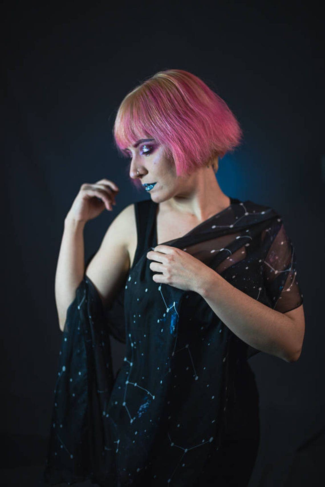 Costurero Real - Wholesale Scarf - Women's - Scarf Constellations dark bohemian Celestial foulard gift2