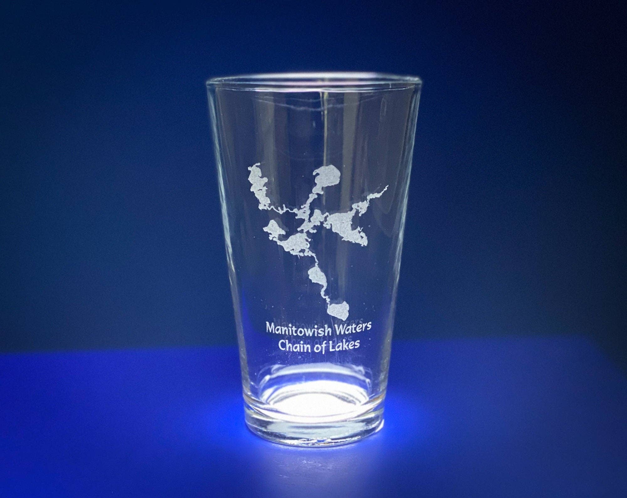 Adirondack Etching LLC - Wholesale Beer Glass/Mug - Make my Lake Pint Glass - Lake Map Etching - Dishwasher Safe8