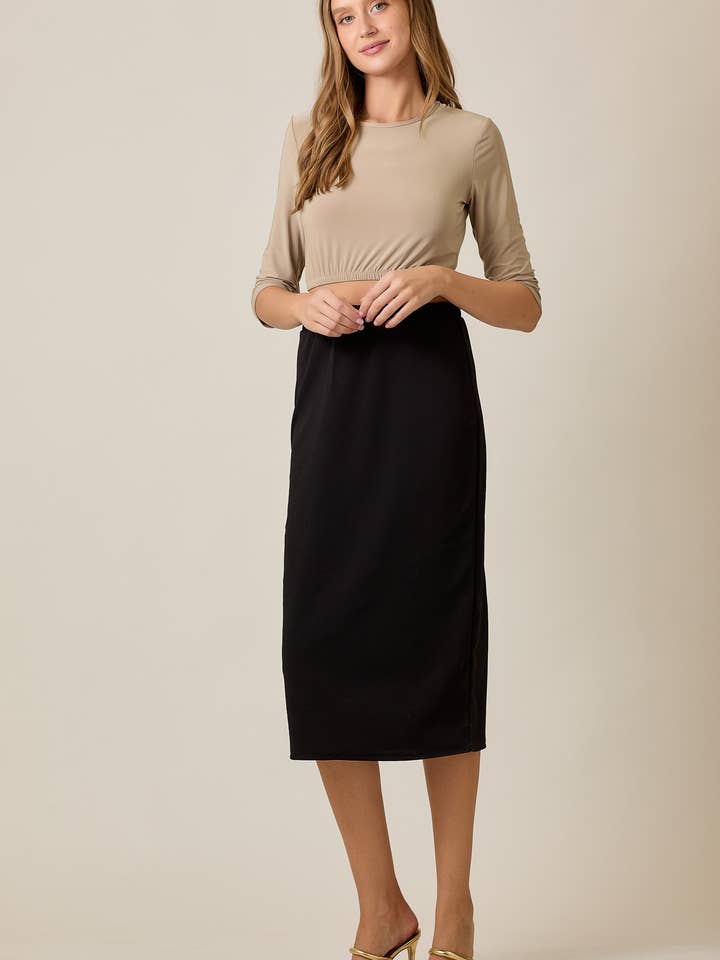 Celeste Clothing - Wholesale Skirt - Women's - KNEE LENGTH PENCIL SKIRT -MODEST 31-INCH -CS3377017