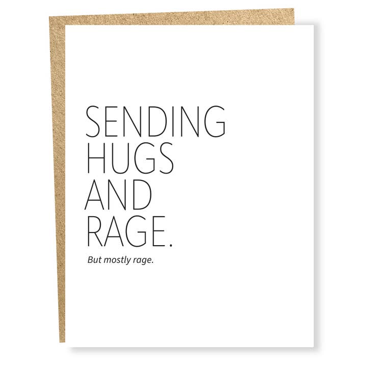 #1629: Rage Card for wholesale by Sapling Press