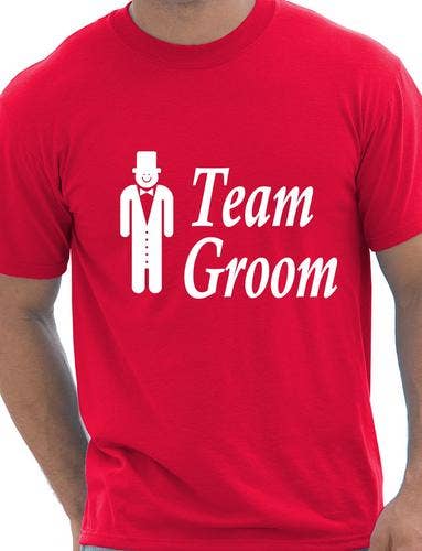Print4U - Wholesale Screen printed t-shirt – Men′s - Team Groom Stag Night Wedding T-Shirt3