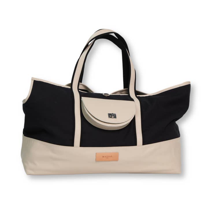 Black White The Village Dog Tote for wholesale on Faire1