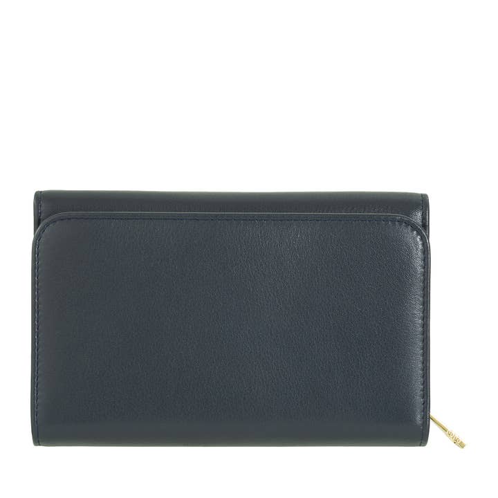 dudu - Vendita all'ingrosso Portafogli - Donna - Portafoglio Organizer in Pelle da Donna Dudu Blu Navy1