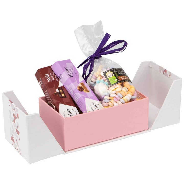 Deffrennes - Wholesale Gift Box - Iconic double opening white cardboard box 16x9.5x6 cm1