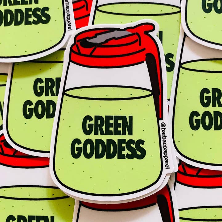Green Goddess Salad Dressing Vinyl Sticker for wholesale by BarbacoApparel