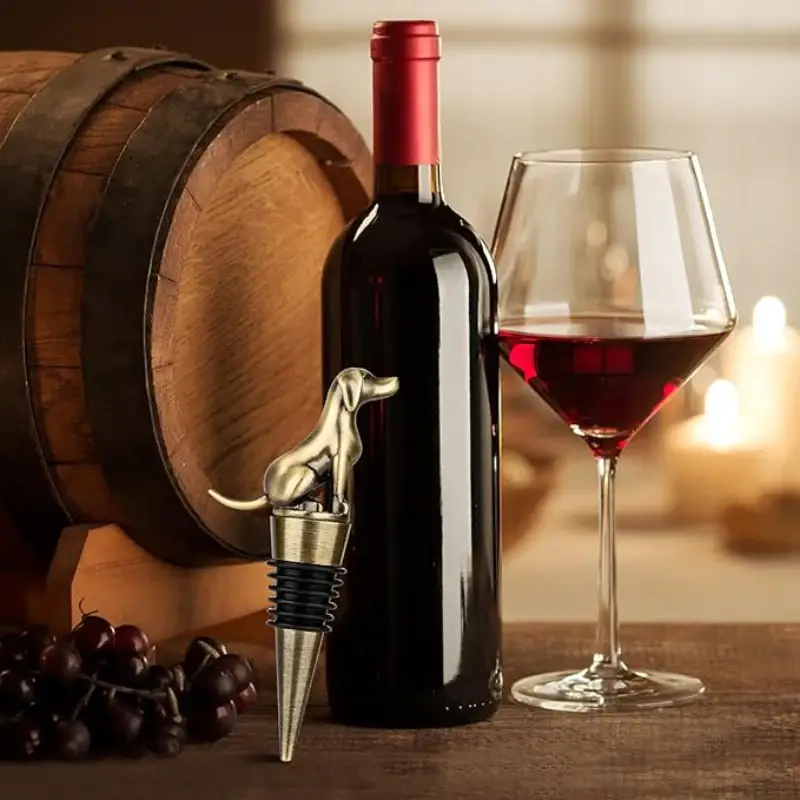 Kiyo Home - Vente Bouchon de vin - Bouchons de bouteille Teckel & Labrador | Bouchon de bouteille de vin9
