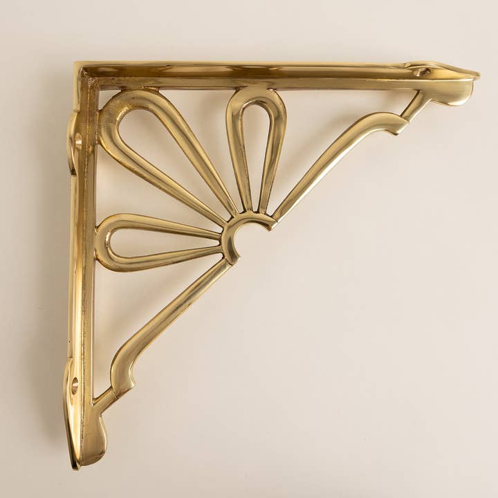 Brass bee - Wholesale Wall Mounted Shelf - Polished Brass Flower Shelf Brackets - Heavy Duty Solid Brass2
