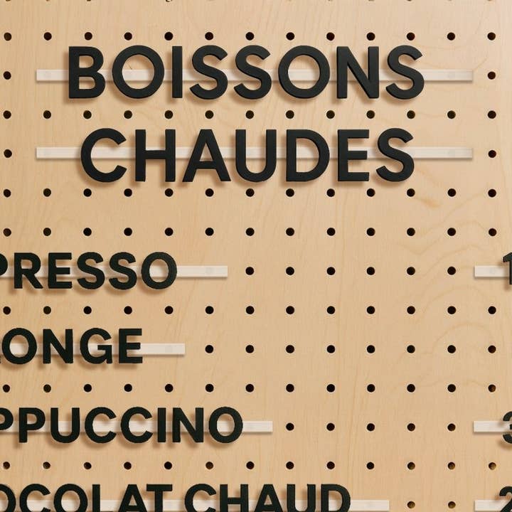 Bogstaver MENU for engroshandel hos AIRE