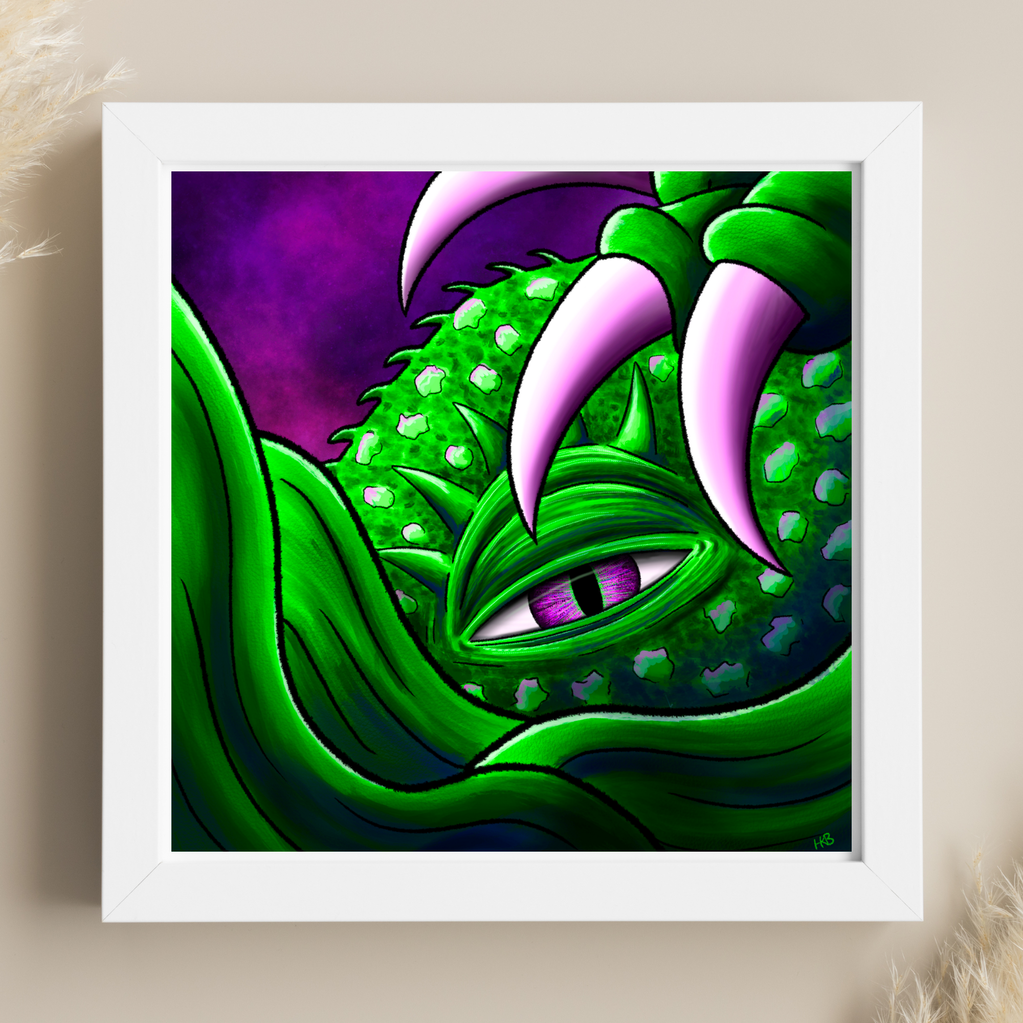 Hannah Kate Makes - Wholesale Art Print - Hibernate Art Print - Creepy Sea Creature4