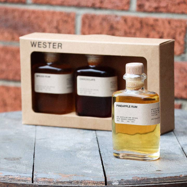 Gleann Mor Spirits Company Ltd – wholesale Gift bag set/pack – Wester Rum Tasting Set4