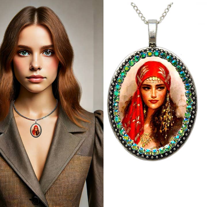 MariaSantissimaShop - Venta al por mayor Collares con colgantes/abalorios - Bohemian Rhapsody: La mujer gitana victoriana