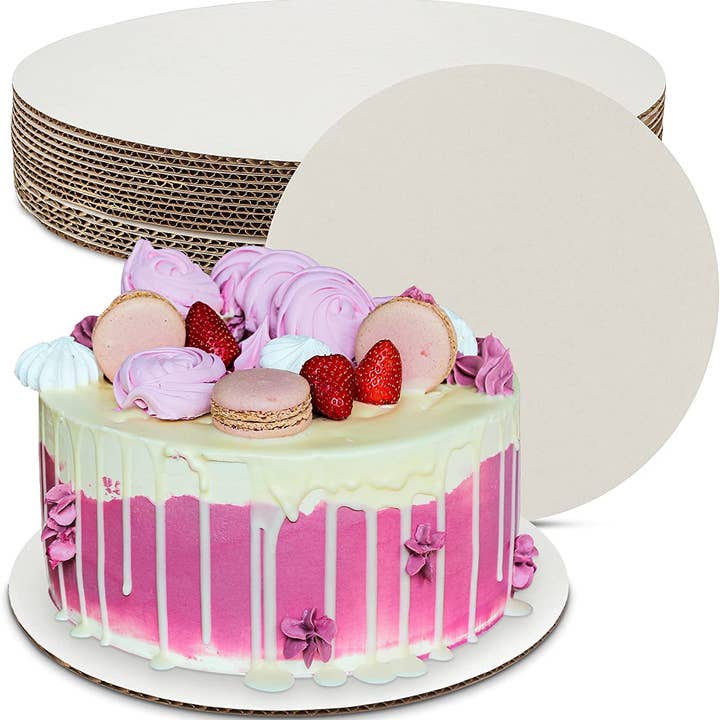 MT Products White Cardboard Cake Board 14" Round for wholesale by MT Products