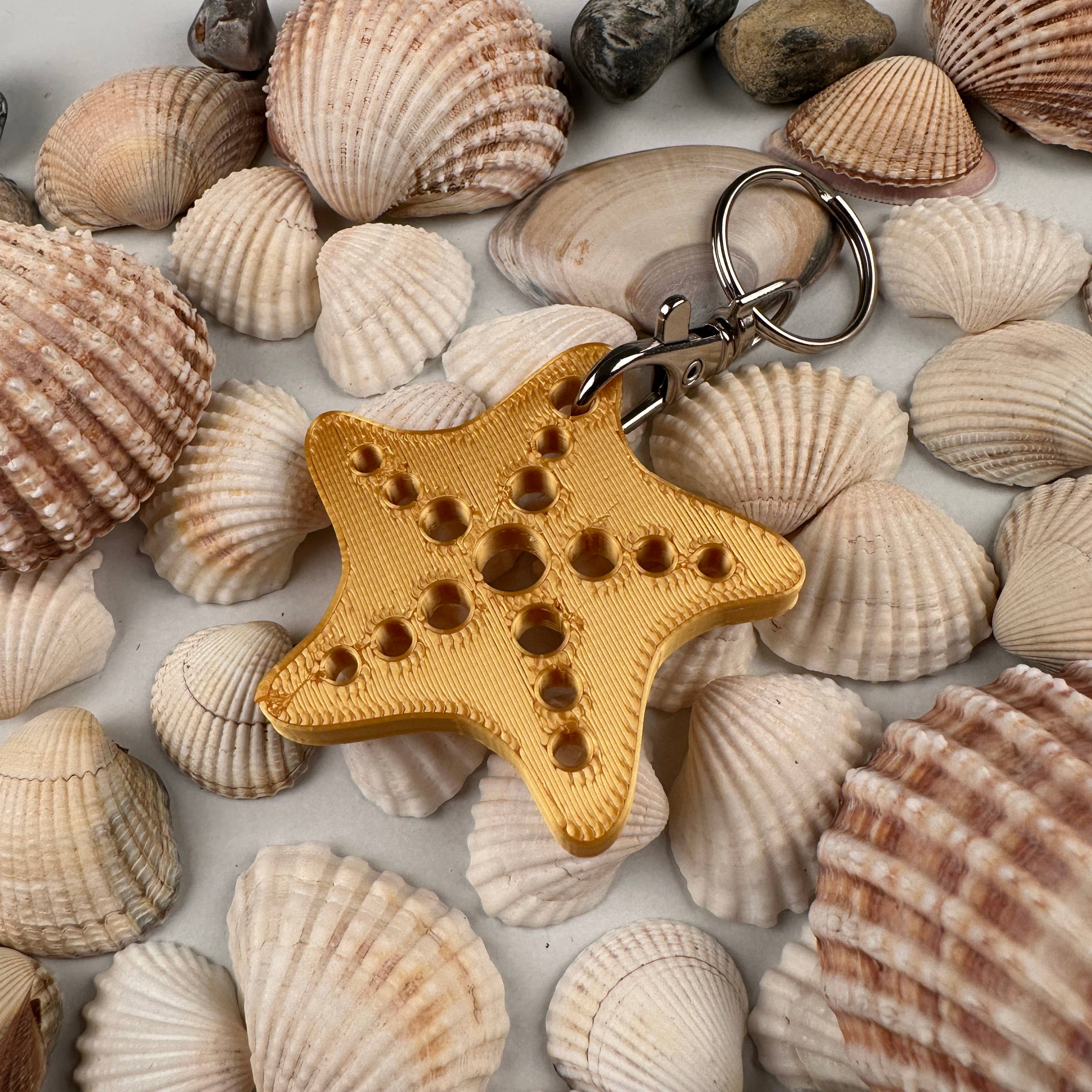 Made Happy Gifts - Wholesale Keychain – Child - Mermaid Alphabet, Shell and Starfish Keyrings9