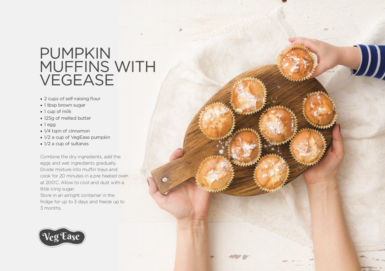 Broth And Co. - Wholesale Dried/dehydrated vegetables - VegEase – Pure Pumpkin Goodness Powder - 8 Serves2