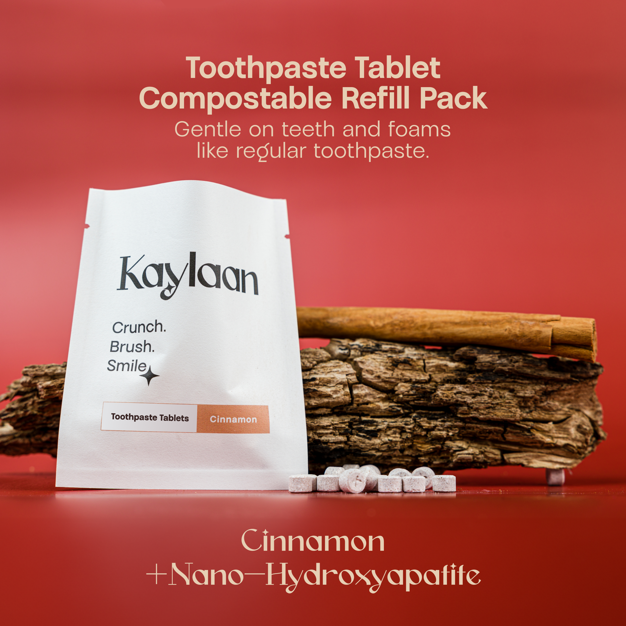 Kaylaan Toothpaste and Mouthwash Tablets - Wholesale Toothpaste - Kaylaan Cinnamon Toothpaste Tablets Refill – Fluoride-Free1
