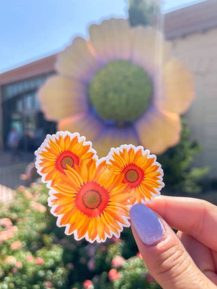 Sunflower Sticker for wholesale by The Bold Designer
