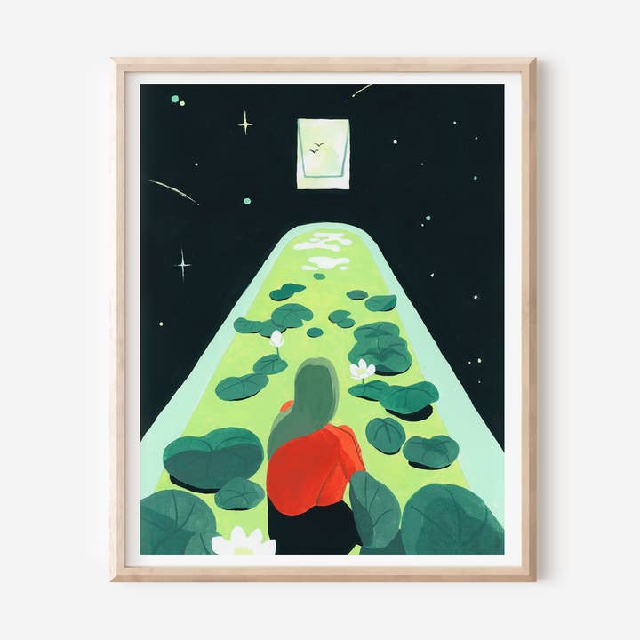 Space Art Print for engroshandel hos Alice Yang