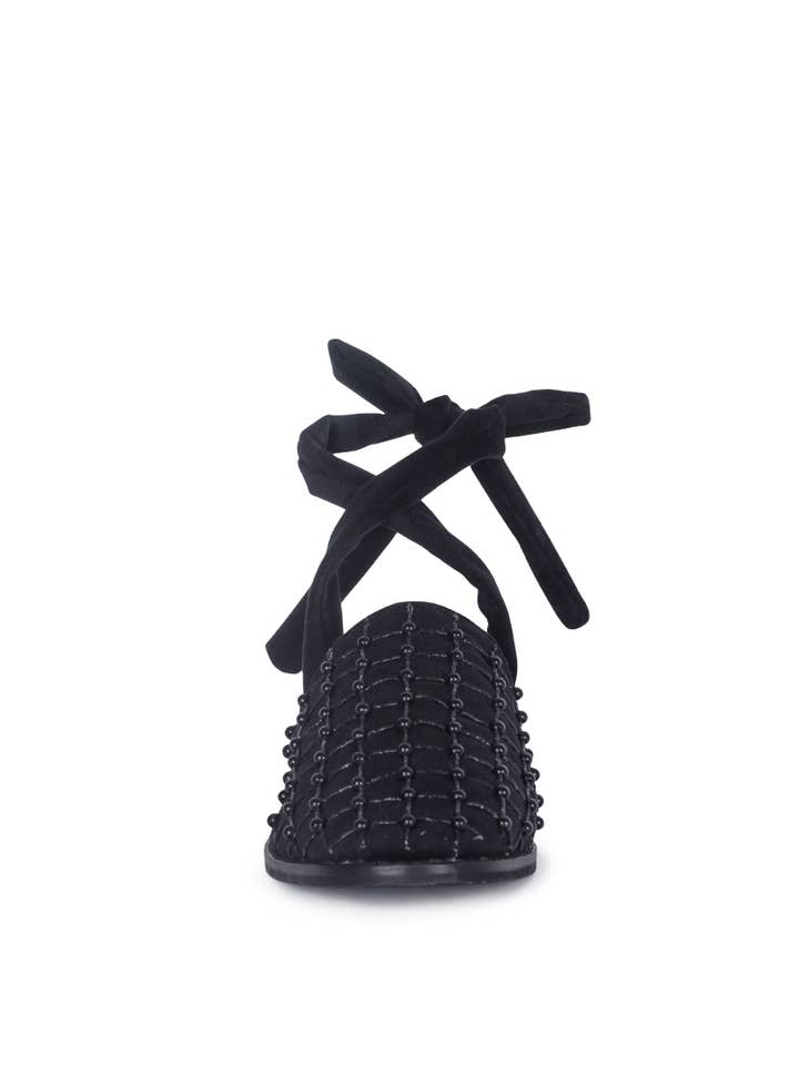 Rag Company - Wholesale Mules - Women's - ASANTE CRISSCROSS BEADED VEIL VELVET MULES11