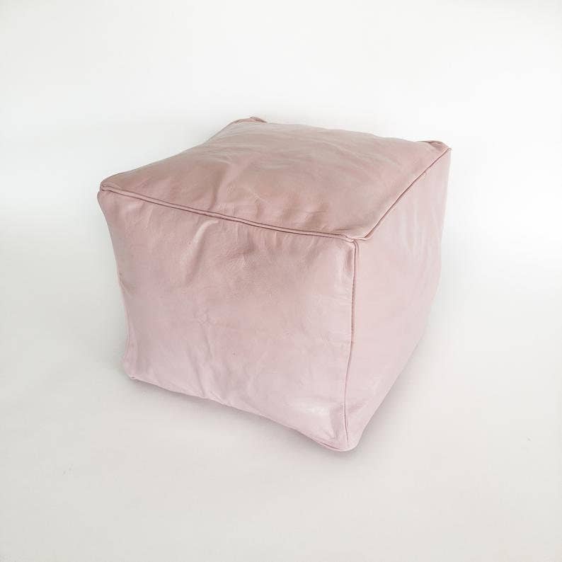 ProHandmadeDesign - Vendita all'ingrosso Pouf - Pouf ottomano quadrato marocchino in pelle autentica9